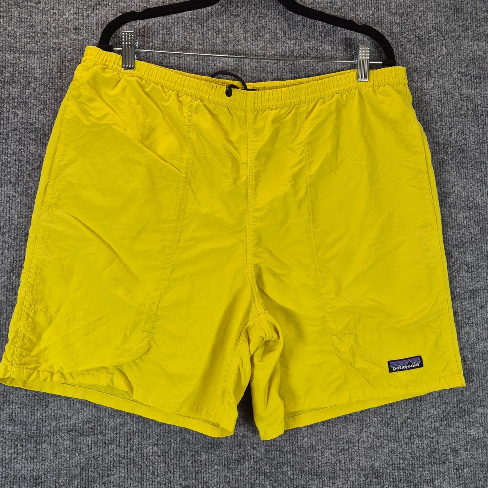 Patagonia Baggies Shorts 5 Inch Inseam Medium Yellow Mens